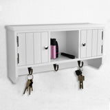 NNEVL Wall Cabinet for Keys and Jewellery with Doors and Hooks