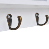 NNEVL Wall Cabinet for Keys and Jewellery with Doors and Hooks