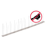 NNEVL 2-row Stainless Steel Bird & Pigeon Spikes Set of 6 3 m