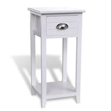 NNEVL Nightstand with 1 Drawer White