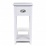 NNEVL Nightstand with 1 Drawer White