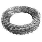 NNEVL BTO-22 Clipped Concertina NATO Razor Wire Galvanised Steel 60 m