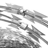 NNEVL BTO-22 Clipped Concertina NATO Razor Wire Galvanised Steel 60 m