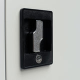 NNEVL Office Cabinet with 2 Doors Grey 90 cm Steel