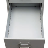 NNEVL File Cabinet with 5 Drawers Grey 68.5 cm Steel