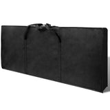 NNEVL Folding Manicure Nail Table with Castors Black