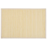 NNEVL 6 Bamboo Placemats 30 x 45 cm Natural