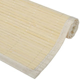 NNEVL 6 Bamboo Placemats 30 x 45 cm Natural