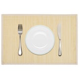 NNEVL 6 Bamboo Placemats 30 x 45 cm Natural