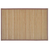 NNEVL 6 Bamboo Placemats 30 x 45 cm Brown