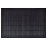 NNEVL 6 Bamboo Placemats 30 x 45 cm Black