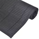 NNEVL 6 Bamboo Placemats 30 x 45 cm Black