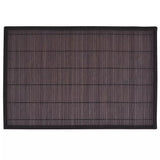 NNEVL 6 Bamboo Placemats 30 x 45 cm Dark Brown