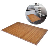 NNEVL 2 Bamboo Bath Mats 40 x 50 cm Brown