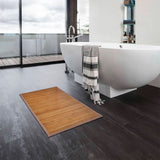 NNEVL Bamboo Bath Mat 60 x 90 cm Brown