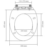NNEVL Soft-close Toilet Seat White Oval