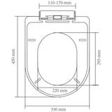 NNEVL White Soft-close Toilet Seat Square