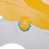 NNEVL White & Yellow Soft-close Toilet Seat Adults/Children