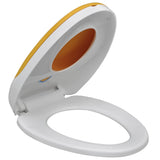 NNEVL White & Yellow Soft-close Toilet Seat Adults/Children
