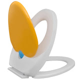 NNEVL White & Yellow Soft-close Toilet Seat Adults/Children