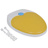 NNEVL White & Yellow Soft-close Toilet Seat Adults/Children