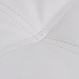 NNEVL Chaise Longue with Pillow White Faux Leather