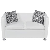 NNEVL Sofa 2-Seater Artificial Leather White