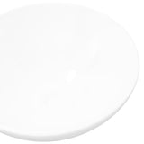 NNEVL Ceramic Bathroom Sink Basin White Round