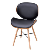NNEVL Dining Chairs 4 pcs Bentwood and Faux Leather