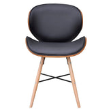 NNEVL Dining Chairs 4 pcs Bentwood and Faux Leather