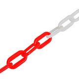 NNEVL 30 m Plastic Warning Chain Red and White