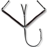 NNEVL Leather Elastic Breastplate Martingale Adjustable Black Full