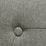 NNEVL Dining Chairs 2 pcs Grey Fabric