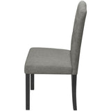NNEVL Dining Chairs 4 pcs Grey Fabric