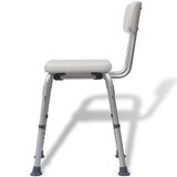 NNEVL Shower Chair Aluminium White