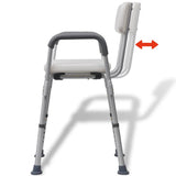 NNEVL Shower Chair Aluminium White