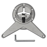 NNEVL 4 Height Adjustable Table Legs Brushed Nickel 710 mm