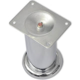 NNEVL Round Sofa Legs 4 pcs Chrome 120 mm