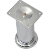 NNEVL Round Sofa Legs 4 pcs Chrome 180 mm