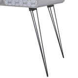 NNEVL Console Table with 3 Drawers Grey
