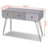 NNEVL Console Table with 3 Drawers Grey
