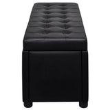 NNEVL Storage Ottoman Artificial Leather Black