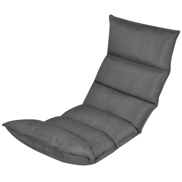 NNEVL Folding Floor Longue Grey Fabric