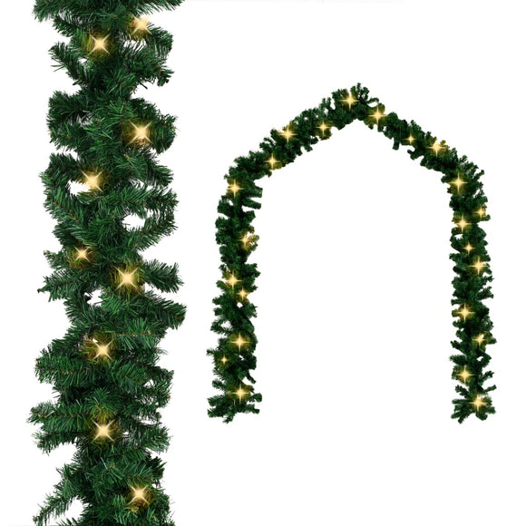NNEVL Christmas Garland with LED Lights 10 m