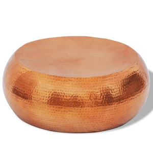 NNEVL Hammered Aluminium Coffee Table Brass/Copper Colour