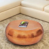 NNEVL Hammered Aluminium Coffee Table Brass/Copper Colour