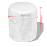 NNEVL Hammered Aluminium Stool/Side Table Silver