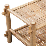 NNEVL 2-Tier Bamboo Shoe Rack