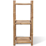 NNEVL 3-Tier Square Bamboo Shelf