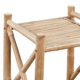 NNEVL 3-Tier Square Bamboo Shelf